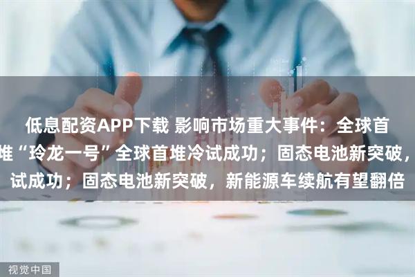 低息配资APP下载 影响市场重大事件:全球首个陆上商用模块式小型堆“玲龙一号”全球首堆冷试成功;固态电池新突破,新能源车续航有望翻倍